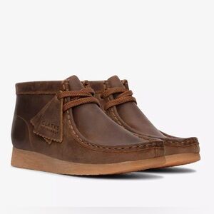 CLARKS WALLABEE KIDS SIZE: 2 BEESWAX BOOTS 100% AUTHENTIC BRAND NEW NWT UNISEX